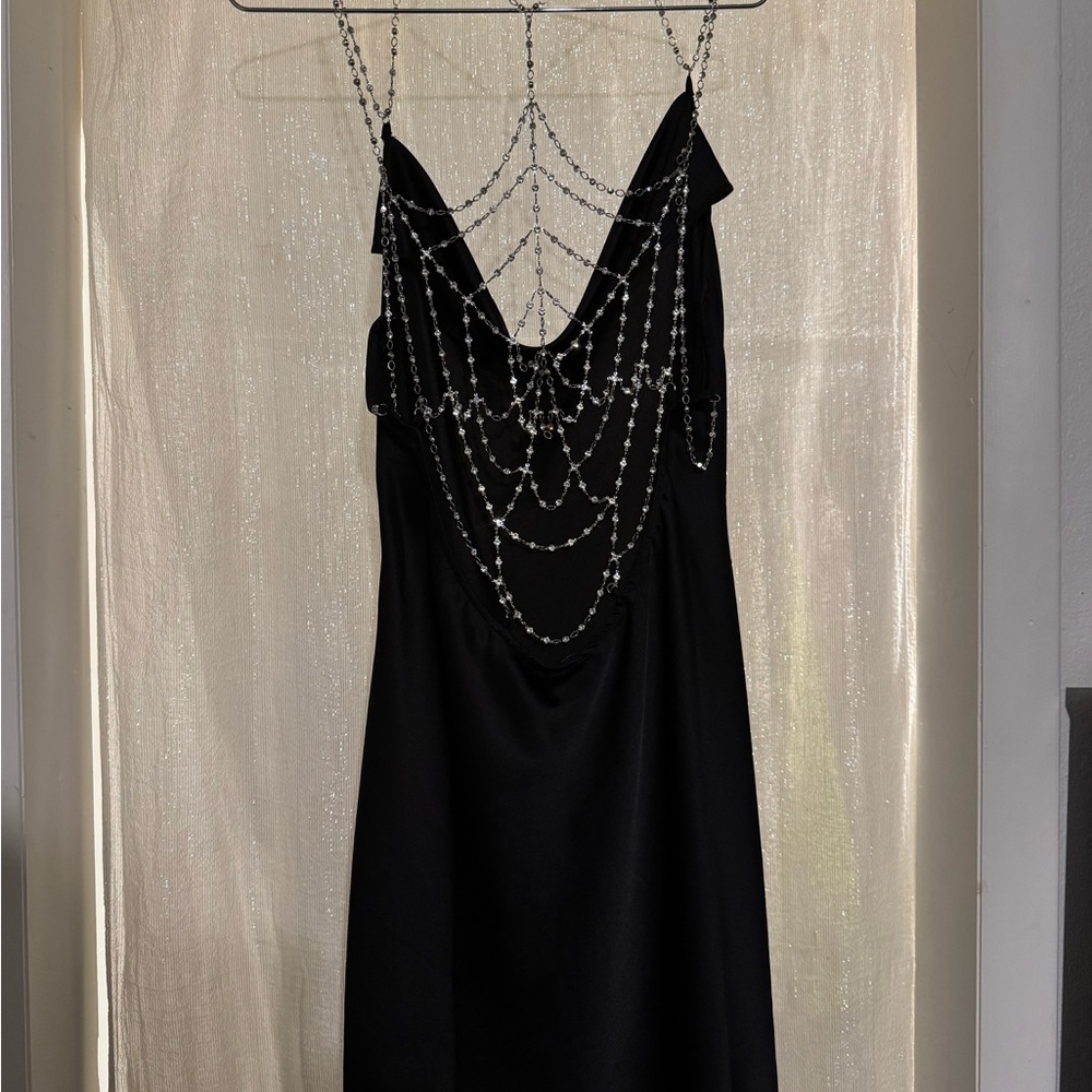 NWOT Dolls Kill Widow Reel You In Slip Dress